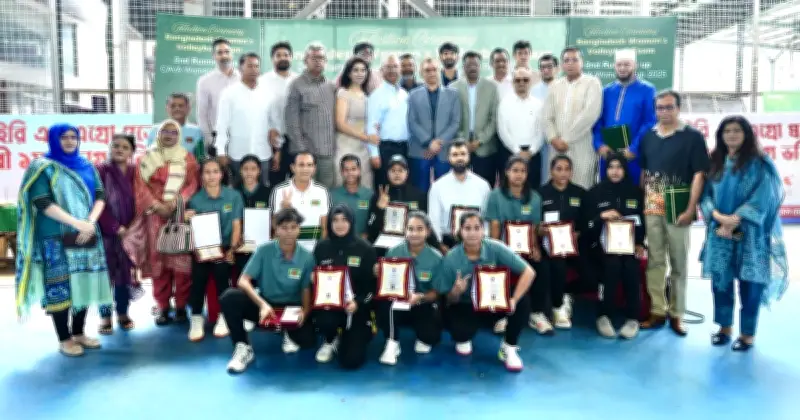 মালদ্বীপে ব্রোঞ্জ জয়ী বাংলাদেশ নারী ভলিবল দলের সংবর্ধনা অনুষ্ঠিত