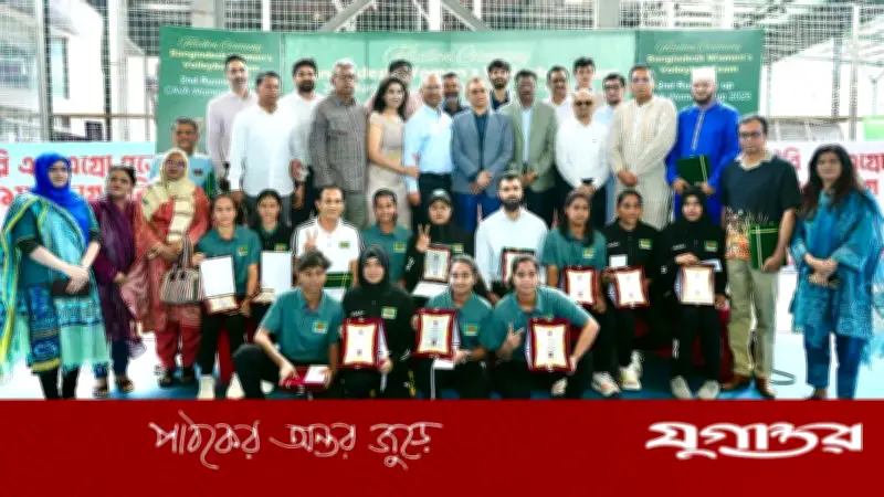 ইতিহাস গড়া নারী ভলিবল দলের সংবর্ধনা, ফেডারেশন থেকে সম্মাননা ও নগদ পুরস্কার