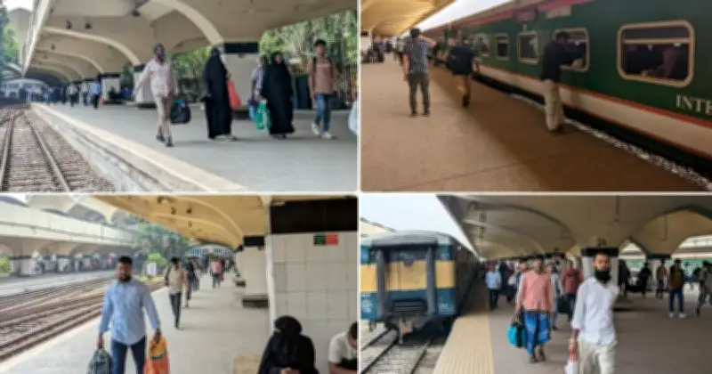 ঈদযাত্রায় রেলপথে স্বস্তি: সময়মতো ট্রেন ও শৃঙ্খলায় ভোগান্তি কম
