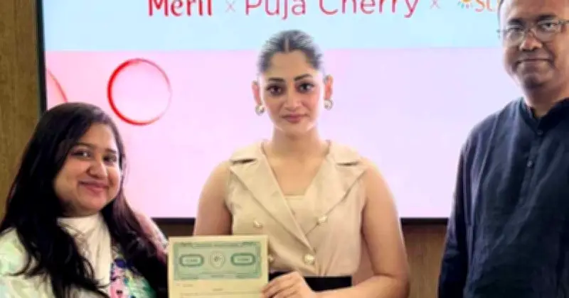 পূজা চেরি এখন মেরিলের নতুন ব্র্যান্ড অ্যাম্বাসেডর, জমকালো অনুষ্ঠানে ঘোষণা