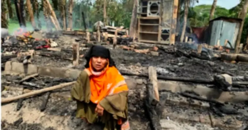 মাদকাসক্ত ছেলে টাকা না পেয়ে বিধবা মায়ের ঘরে আগুন, পুড়ে ছাই বসতভিটা