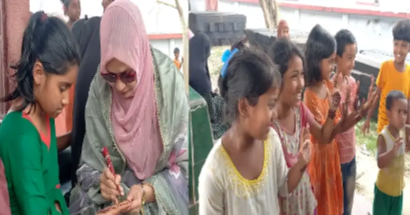 ঈদুল ফিতরে পুরানা পল্টনে বর্ণিল মেহেদী উৎসব, নারীদের অংশগ্রহণে মুখর