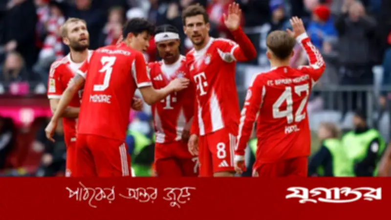 ৫৪ বছরের রেকর্ড ভাঙার পথে বায়ার্ন মিউনিখ: বুন্দেসলিগায় গোল উৎসব
