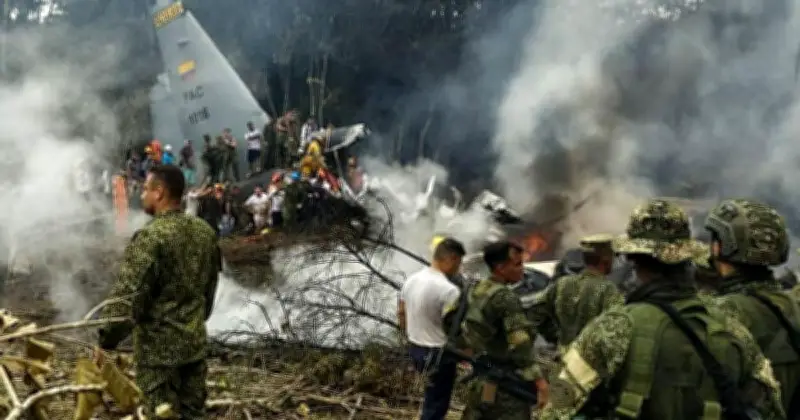 কলম্বিয়ায় সামরিক বিমান দুর্ঘটনায় নিহতের সংখ্যা বেড়ে ৬৬ জনে দাঁড়িয়েছে