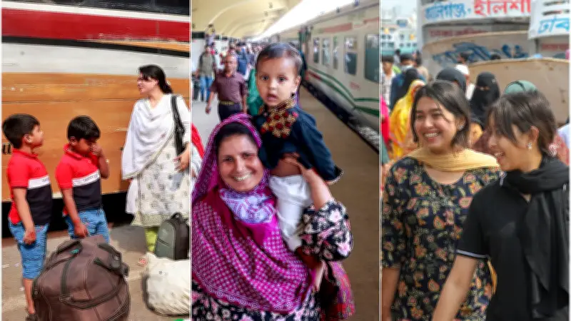 ঈদের ছুটি শেষে কর্মস্থলে ফিরছে মানুষ, রাজধানীর বাস-ট্রেন-লঞ্চ টার্মিনালে যাত্রীদের ভিড়