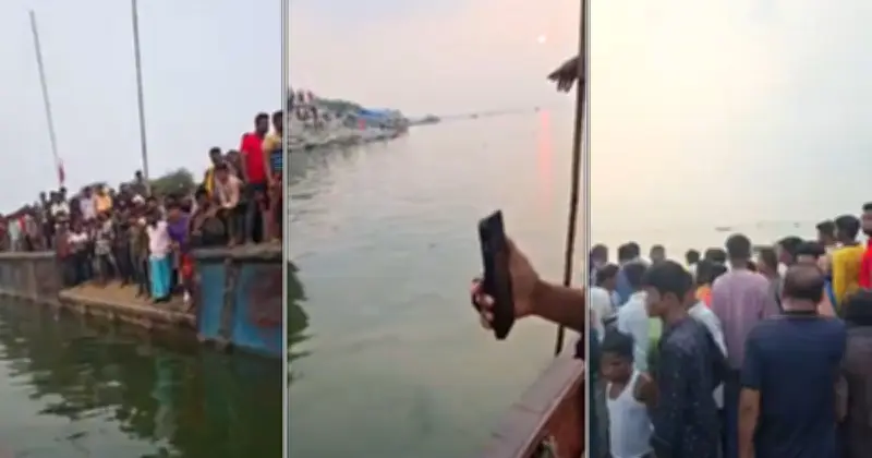 ফেরিতে ওঠার সময় বাস উল্টে নদীতে: হতাহতের আশঙ্কা, উদ্ধার অভিযান চলছে