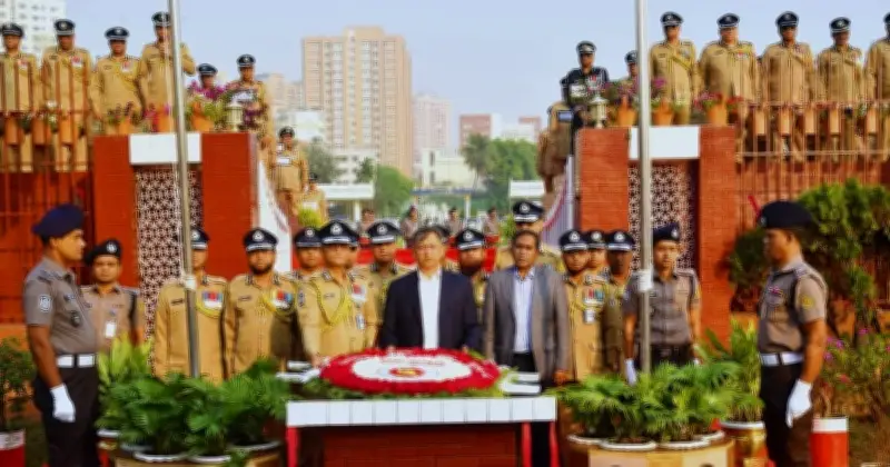 মহান স্বাধীনতা দিবসে শহিদ পুলিশ সদস্যদের প্রতি শ্রদ্ধা নিবেদন স্বরাষ্ট্রমন্ত্রী ও আইজিপির