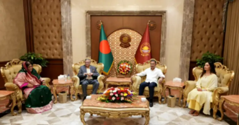 স্বাধীনতা দিবসে বঙ্গভবনে রাষ্ট্রপতি সাহাবুদ্দিনের সঙ্গে প্রধানমন্ত্রী তারেক রহমানের সৌজন্য সাক্ষাৎ