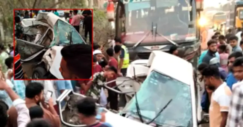 কুমিল্লার বুড়িচংয়ে সড়ক দুর্ঘটনায় একই পরিবারের ৪ জনসহ ৫ জন নিহত