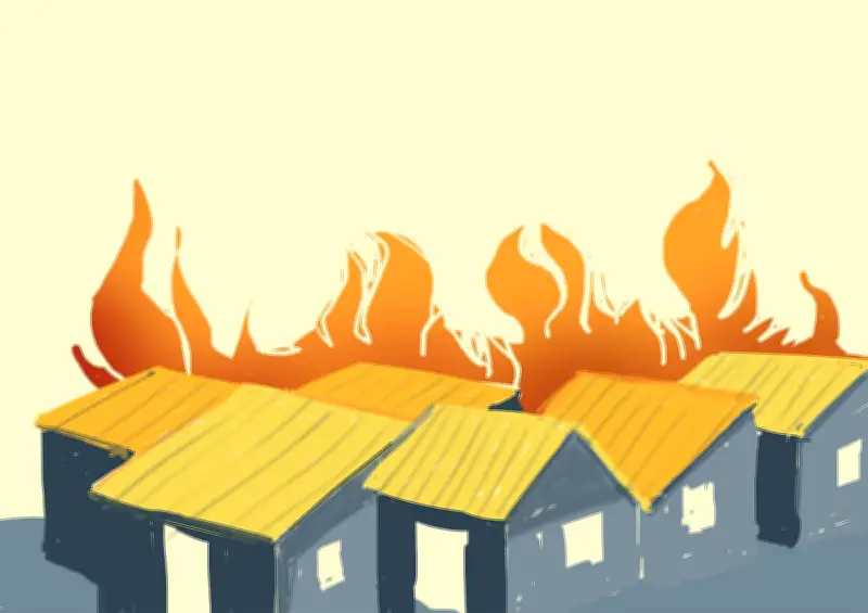 খাগড়াছড়ির দীঘিনালায় আগুনে পুড়েছে ৩৫টি দোকান, ক্ষতি ৪-৫ কোটি টাকা