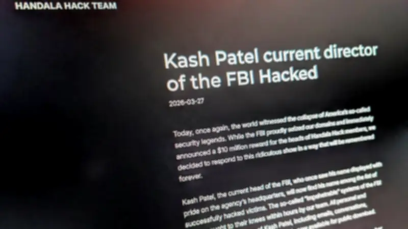 ইরান-সম্পর্কিত হ্যাকার গোষ্ঠী হানদালা এফবিআই পরিচালক ক্যাশ প্যাটেলের ই-মেইল হ্যাকের দাবি করছে