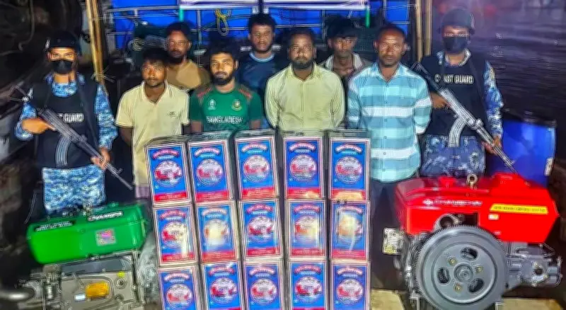 কোস্টগার্ডের অভিযানে মিয়ানমারে পাচাররত ডিজেল-আলকাতরা জব্দ, সাত ব্যক্তি আটক