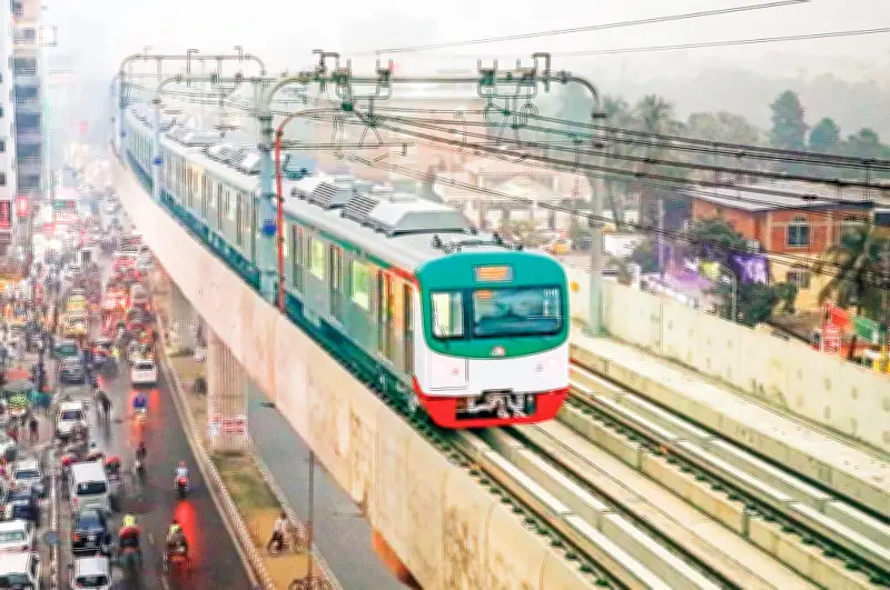 মেট্রোরেলের কারণে ঢাকায় তাপমাত্রা বেড়েছে ৩ থেকে ৫.৫ ডিগ্রি সেলসিয়াস: গবেষণা