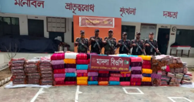 বিজিবির অভিযানে সাড়ে ৩ কোটি টাকার ভারতীয় শাড়ি ও চশমা জব্দ