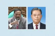 চীনের নেতার অভিনন্দন: স্পিকার হাফিজ উদ্দিন আহমদকে অভিনন্দন জানালেন ঝাও লেজি