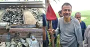 দিনাজপুরে ট্রেন দুর্ঘটনা রোধ: কলার মোচার লাল পাপড়ি ঝুলিয়ে বীর শ্রমিকের সতর্ক সংকেত