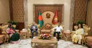 স্বাধীনতা দিবসে বঙ্গভবনে রাষ্ট্রপতি সাহাবুদ্দিনের সঙ্গে প্রধানমন্ত্রী তারেক রহমানের সৌজন্য সাক্ষাৎ