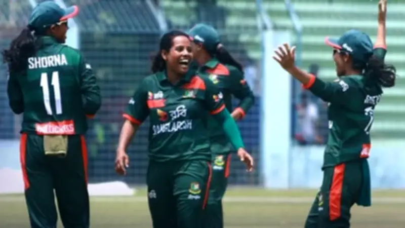 রাজশাহীতে বাংলাদেশ নারী ক্রিকেট দলের ঐতিহাসিক জয়, শ্রীলঙ্কাকে ৩ উইকেটে হারালো