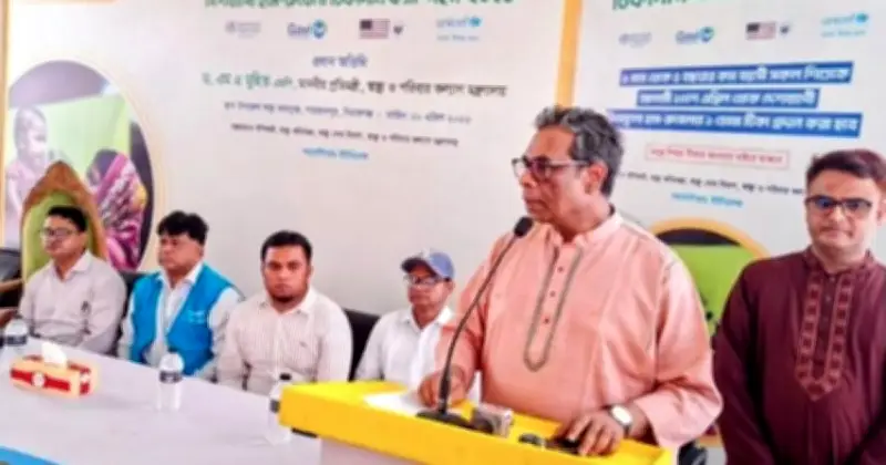 স্বাস্থ্যমন্ত্রী ডা. এম এ মুহিতের জরুরি হাম-রুবেলা টিকা অভিযান উদ্বোধন