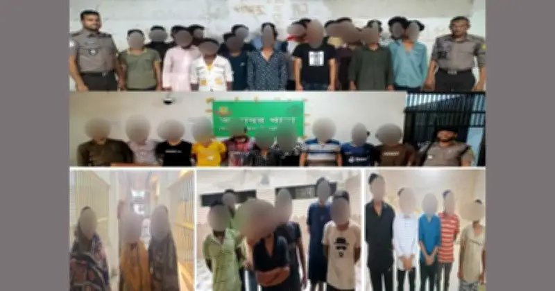ডিএমপির অভিযানে তেজগাঁও বিভাগে ৬৪ অপরাধী গ্রেফতার, বিভিন্ন থানায় তল্লাশি