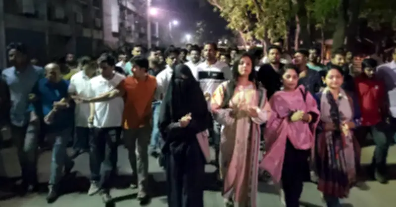 চট্টগ্রাম সিটি কলেজ সংঘর্ষের প্রতিবাদে রাবি ছাত্রদলের বিক্ষোভ মিছিল