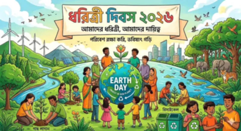 ধরিত্রী দিবস: বাংলাদেশের অস্তিত্ব রক্ষার লড়াই ও যুদ্ধের কার্বন ক্ষত