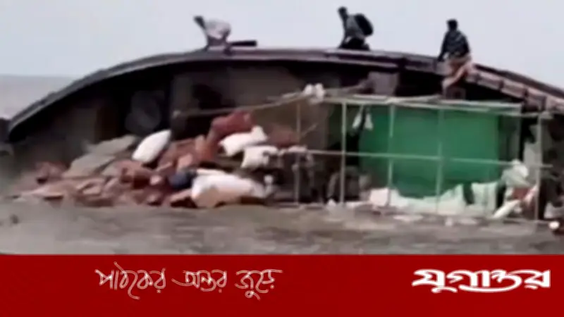 মনপুরা-তজুমুদ্দিন নৌরুটে পণ্যবোঝাই ট্রলার ডুবি, ২০ লাখ টাকার ক্ষতি