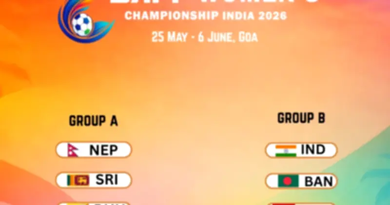 এসএএফএফ নারী চ্যাম্পিয়নশিপে বাংলাদেশের গ্রুপে ভারত ও মালদ্বীপ