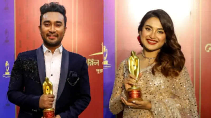মেরিল-প্রথম আলো পুরস্কার পেয়ে জোভান-তটিনীর আবেগঘন মুহূর্ত