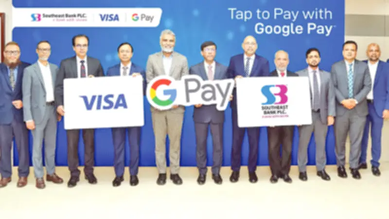 সাউথইস্ট ব্যাংকের ভিসা কার্ডে গুগল পে সেবা চালু