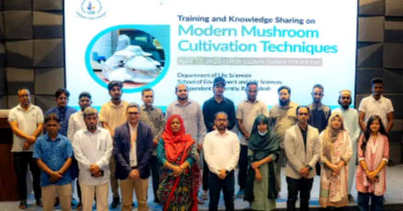 মাশরুম চাষে ছত্রাক প্রতিরোধে আইইউবির নতুন পদ্ধতি, প্রশিক্ষণ কর্মশালা অনুষ্ঠিত