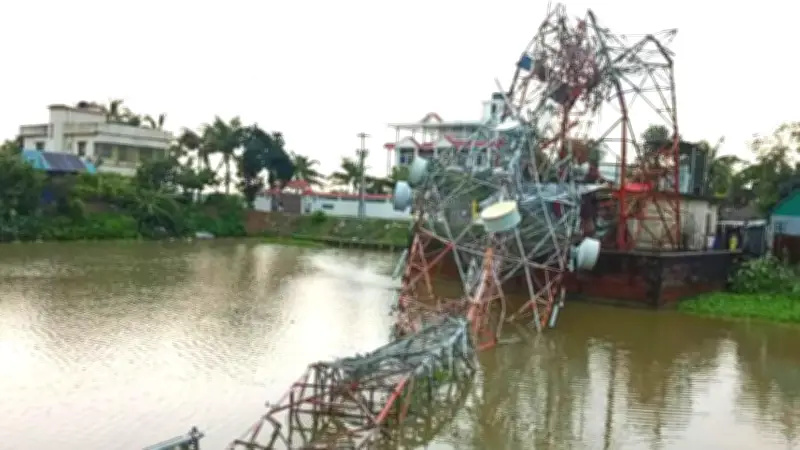 কালবৈশাখী ঝড়ে মোবাইল টাওয়ার ভেঙে পড়েছে, রূপপুর থেকে ১০% বিদ্যুৎ চাহিদা পূরণ হবে