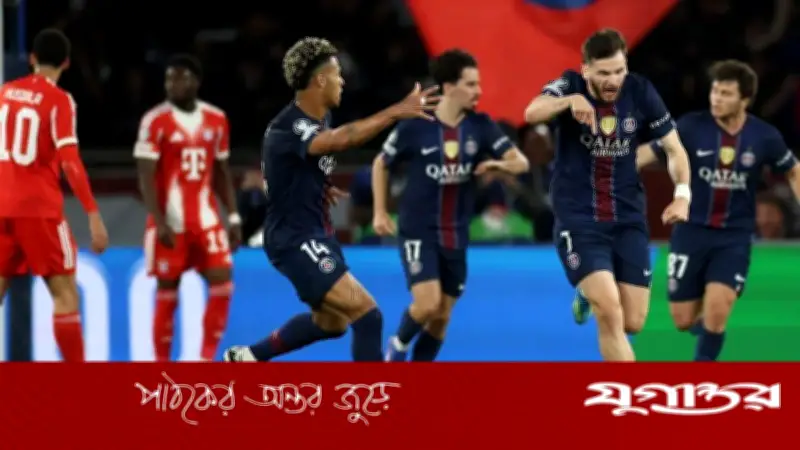 নয় গোলের রোমাঞ্চে বায়ার্নকে হারিয়ে ফাইনালের পথে পিএসজি