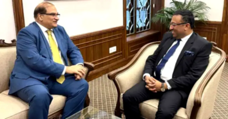 পাকিস্তানের হাইকমিশনারের সাথে প্রধানমন্ত্রীর উপদেষ্টার সৌজন্য সাক্ষাৎ