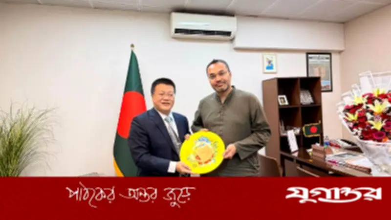 মাহদী আমিনের সঙ্গে চীনা রাষ্ট্রদূতের সাক্ষাৎ, নানা খাতে সহযোগিতা নিয়ে আলোচনা