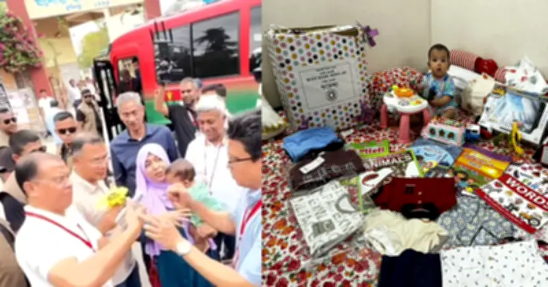 প্রধানমন্ত্রী তারেক রহমানের যশোরে শিশুকে উপহার