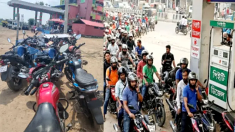 মহম্মদপুরে জ্বালানি সংকট: পাম্পে দীর্ঘ লাইন, ইয়াবাসহ ৭ আটক