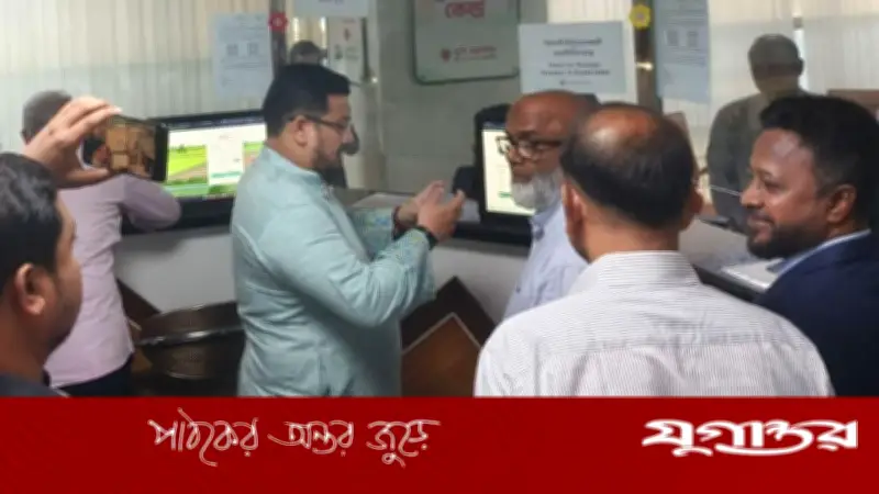 ভূমি ভবনে প্রতিমন্ত্রী মীর হেলাল উদ্দীনের পরিদর্শন: ডিজিটাল সেবা ও জনবান্ধব নীতির তদারকি
