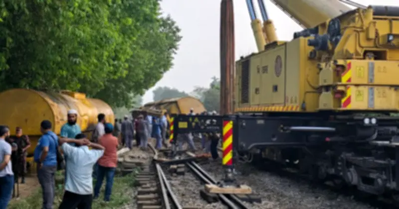 হবিগঞ্জে তেলবাহী ট্রেন লাইনচ্যুত, সিলেটের সাথে ট্রেন যোগাযোগ স্থগিত