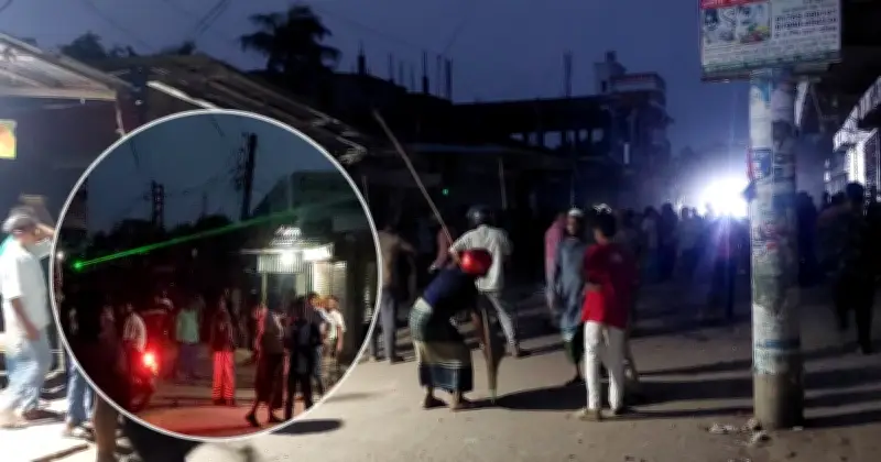 ফুটবল মাইক বাজানো নিয়ে সংঘর্ষে ফরিদপুরের ভাঙ্গায় ৩০ জন আহত, টর্চ জ্বালিয়ে ধাওয়া-পাল্টা ধাওয়া