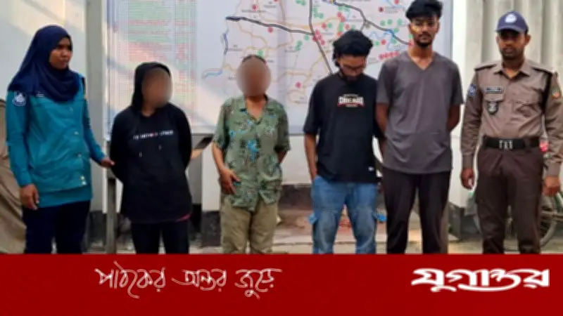 রংপুরে হানি ট্র্যাপ চক্রের নারীসহ চার সদস্য গ্রেফতার, মাদক সেবনের অভিযোগ