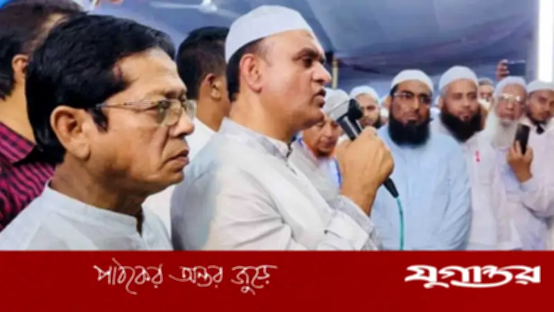 বরিশালে চরমোনাই মাহফিলে প্রধানমন্ত্রী তারেক রহমানের প্রতিনিধি হিসেবে হুইপ অপু