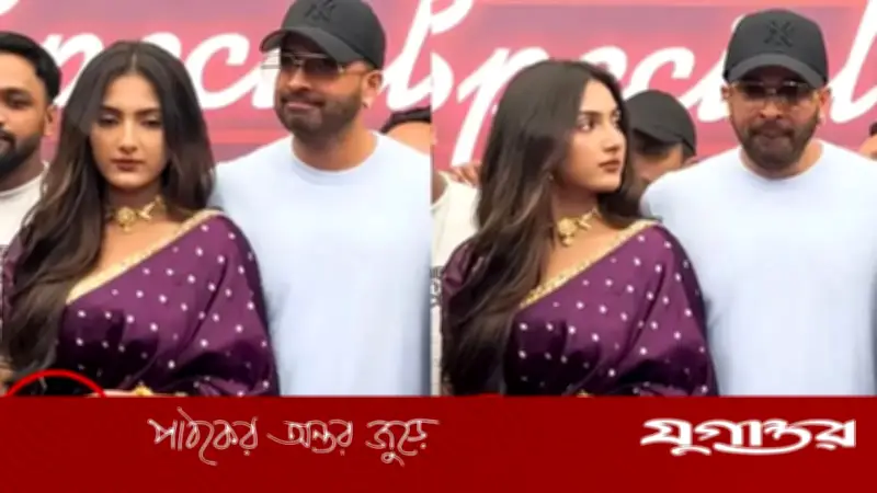 শাকিব খানের 'ব্যাড টাচ' বিতর্কে জ্যোতির্ময়ীর স্পষ্ট অবস্থান: 'ভিড়ে গার্ড করেছিলেন'