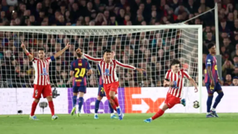 চ্যাম্পিয়নস লিগে বার্সেলোনার বিপর্যয়, আতলেতিকোর জয়ে সেমিফাইনালের পথে এগিয়ে