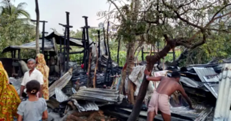 পটুয়াখালীতে মাদকাসক্ত যুবকের স্ত্রীর কাছে টাকা না পেয়ে নিজ ঘরে আগুন লাগানোর ঘটনা