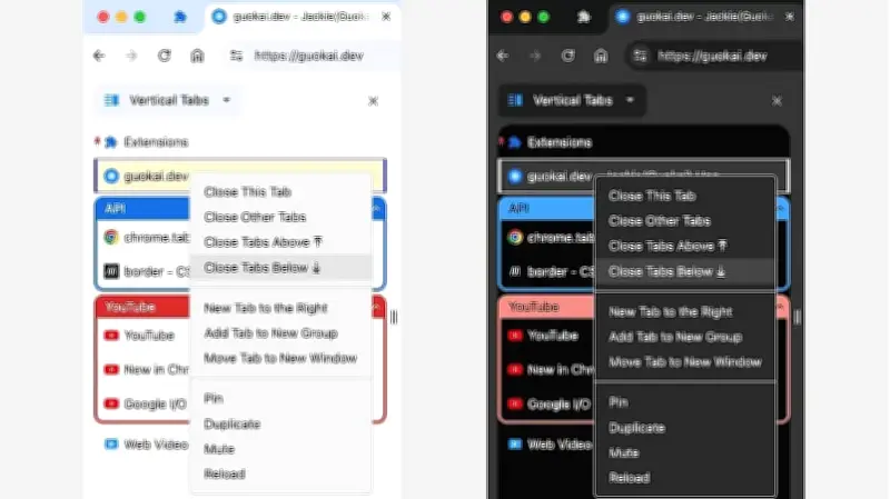 গুগল ক্রোমে যুক্ত হলো বহুল প্রতীক্ষিত ভার্টিক্যাল ট্যাব সুবিধা