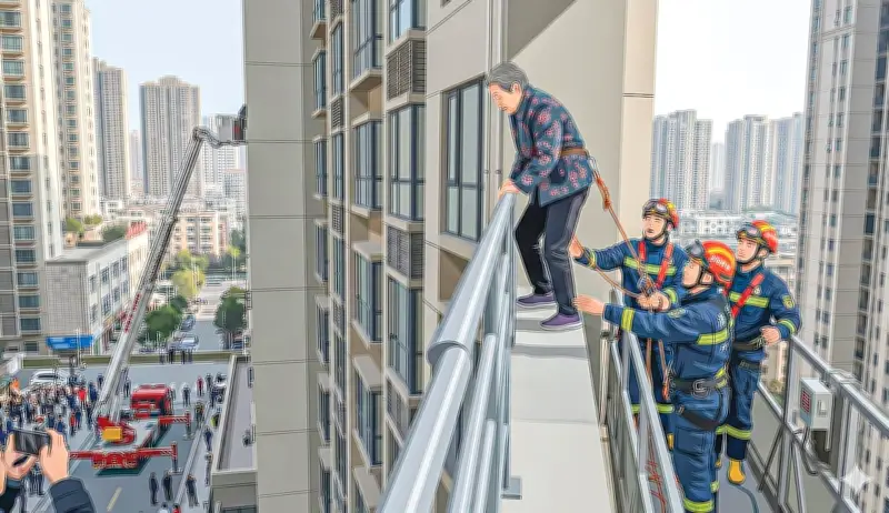 ৮৯ বছর বয়সী বৃদ্ধার অবিশ্বাস্য কীর্তি: ২৭ তলা থেকে রেলিং ধরে নেমে ২১ তলায়