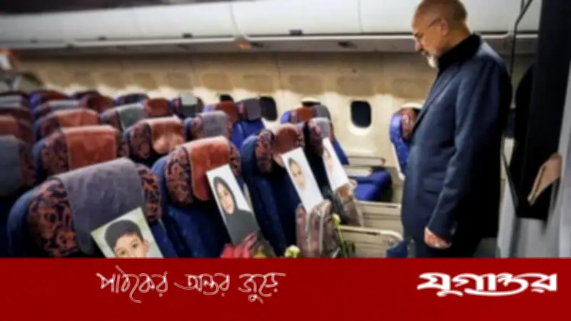 ইরানের স্পিকার গালিবাফের বিমানে শহিদ শিশুদের ছবি, আলোচনায় কূটনৈতিক বার্তা
