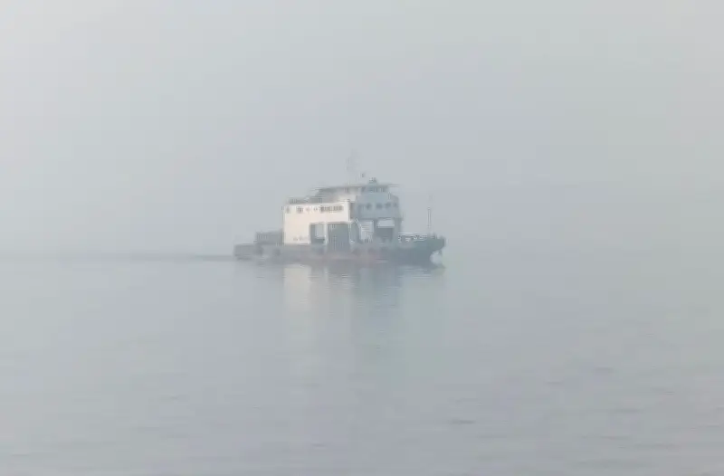 ঘন কুয়াশায় দেড় ঘণ্টা বন্ধ ছিল পাটুরিয়া-দৌলতদিয়া ফেরি, যানবাহন আটকা পড়ে