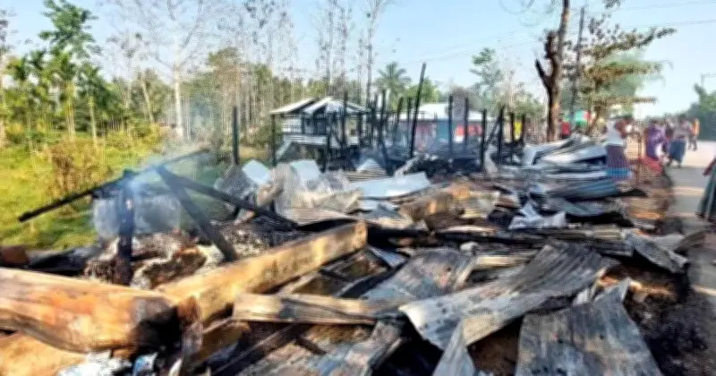 খাগড়াছড়ির দীঘিনালায় অগ্নিকাণ্ডে ৯ দোকান পুড়ে ছাই, ক্ষতি ৮ লাখ টাকা